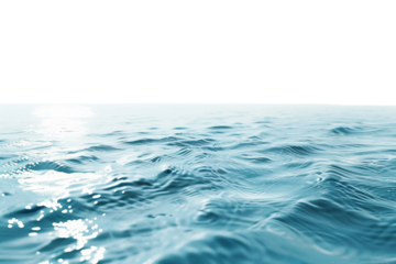 Gentle Light Blue Waves on Clear Background