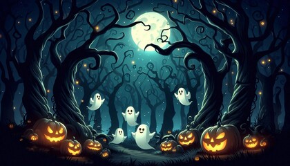 Halloween background, Hallow's Day.