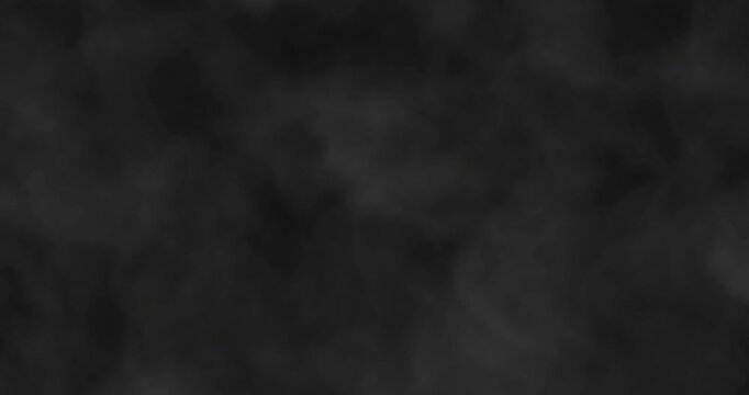 abstract white smoke slowly floating through space on black