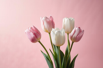 Fototapeta premium Banner for the Tulip Festival or other holidays.