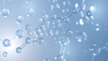 sodium aluminosilicate molecular structure 3d, e554, structural chemical formula view from a microscope