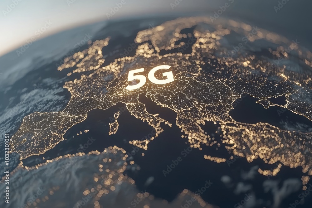 Poster Internet of things and 5G network concept for the future