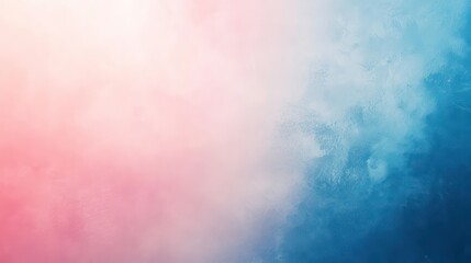 Abstract background with soft pink and blue colors with white clouds.