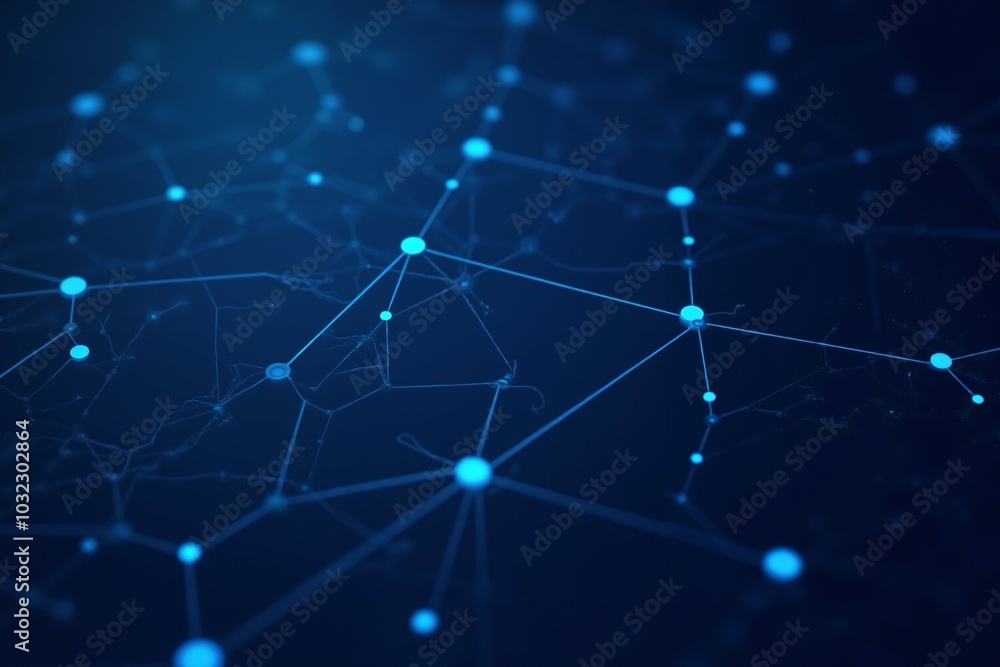 Poster futuristic digital network and connectivity background design for technology themes.