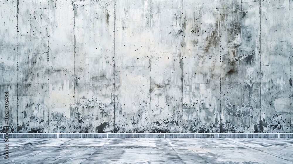 Poster a close-up of a concrete wall texture, featuring variations in color and small cracks for a rustic a