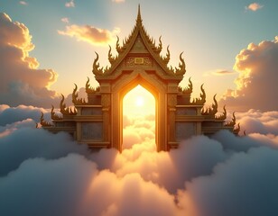 Peaceful Heavenly Entrance to Nirvana