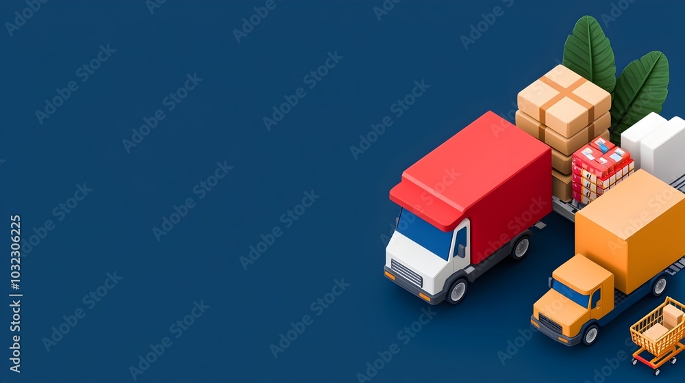 Poster detailed isometric graphic of a comprehensive online store platform showcasing product displays shop