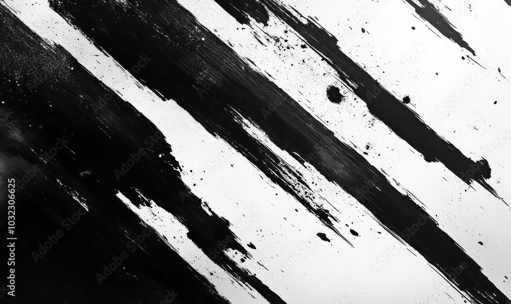 Poster a modern image of an uneven, natural black and white texture over a grungy background. abstract text