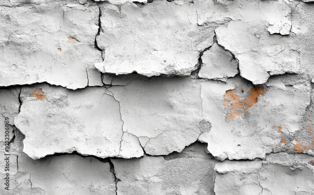 Poster decorative monochrome texture with irregular graphic elements. grungy, distressed background. modern