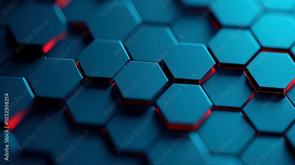 Poster vector hexagons pattern. geometric abstract background with simple hexagonal elements. medical. tech