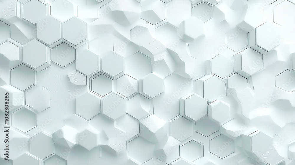 Poster vector hexagons pattern. geometric abstract background with simple hexagonal elements. medical. tech