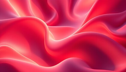 Obraz premium 3D red technology dynamic Illustration wavy curves abstract background with space copy. Dark grey black abstract background with red glowing lines design for business. Bright sunny red wave background