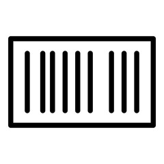 Barcode icon. Vector line icon