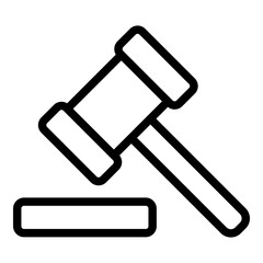 Auction icon. Vector line icon