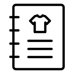 Catalogue icon. Vector line icon