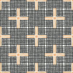 lines seamless pattern on white background. Texture for textile, paper, wrapping, bedding, blankets.