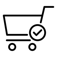 Checkout icon. Vector line icon