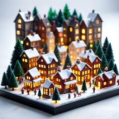 Fototapeta premium Miniature World: Christmas