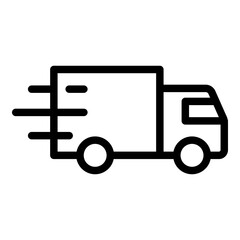 Fast delivery icon. Vector line icon