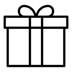 Gift icon. Vector line icon