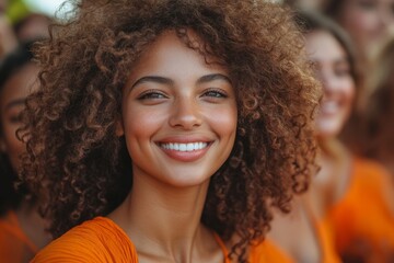 A diverse group of young, fun-loving millennials dance with excitement and joy at a live music festival, exemplifying youth and the joy of life,