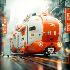 Majestic state of the art cargo container ships featuring sleek aerodynamic designs and cutting edge automation systems ushering in a new era of efficient global logistics