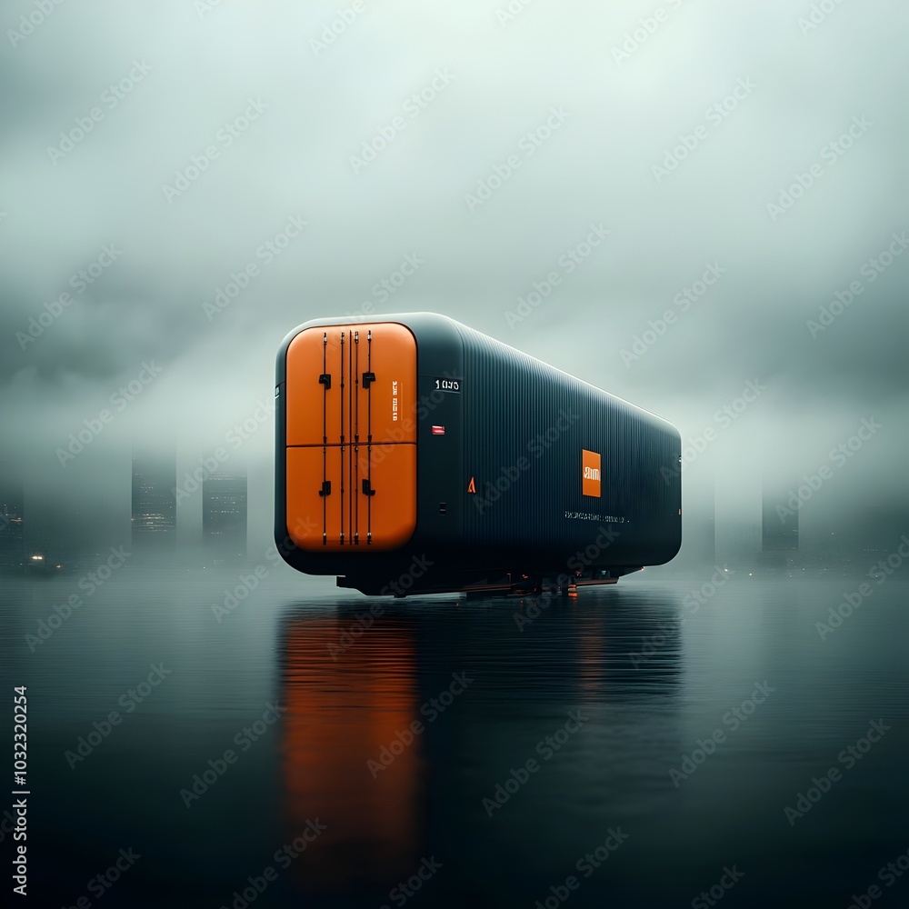 Aufkleber massive precision engineered futuristic cargo freighters with advanced propulsion systems and automa