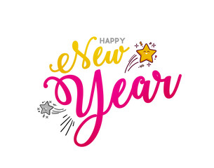 illustration  for Happy new Year