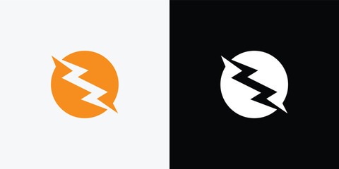 thunder logo design vector template. Thunder Electric Ligthning Bolt Logo.