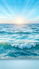 Sunrise over the ocean