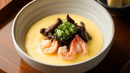 Creamy Seafood Dish with Shrimp and Mushrooms