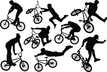 Bmx Rider Cycle silhouette