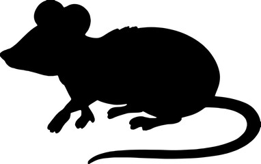 Rat Silhouette Vector Illustration