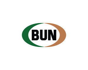 BUN logo design vector template. BUN