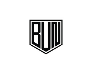 BUN logo design vector template. BUN