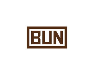 BUN logo design vector template. BUN