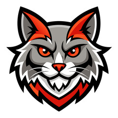 red cat head mascot