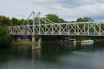岡山城　月見橋の昼下がり　風景
