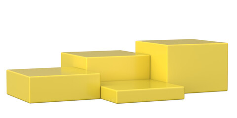 3D Product Podium Design. 3D illustration.