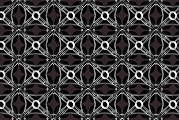 _ - The repeating, web-like pattern in crystal structures.