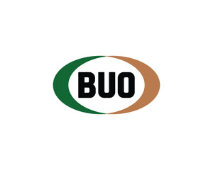 BUO logo design vector template. BUO
