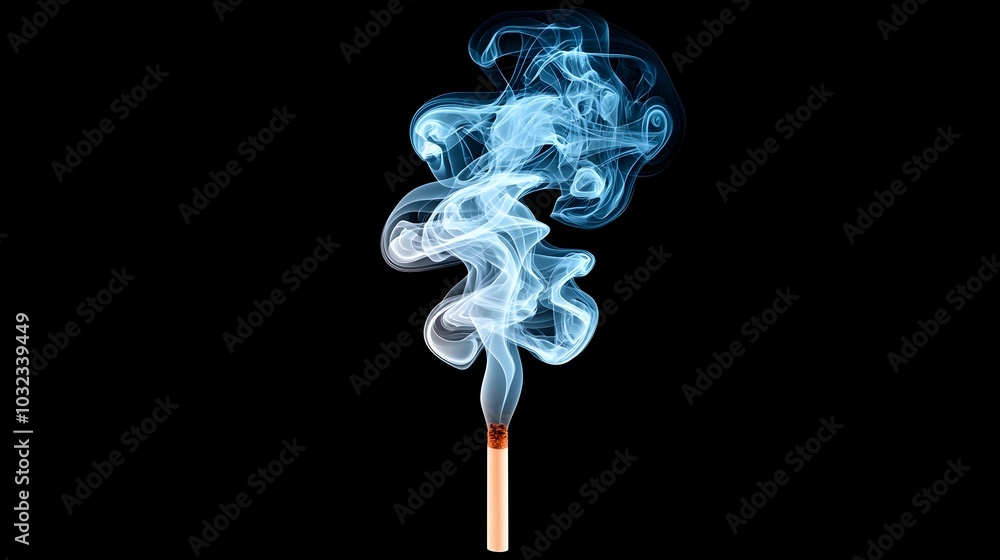 Poster captivating colorful smoke plume with elegant fading gradients and transparent background mesmerizin