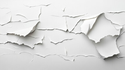 Obraz premium Torn paper with rough edges, detailed and textured