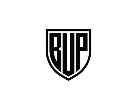 BUP logo design vector template. BUP