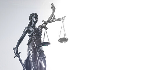 Law, legal concept with lady justice statue