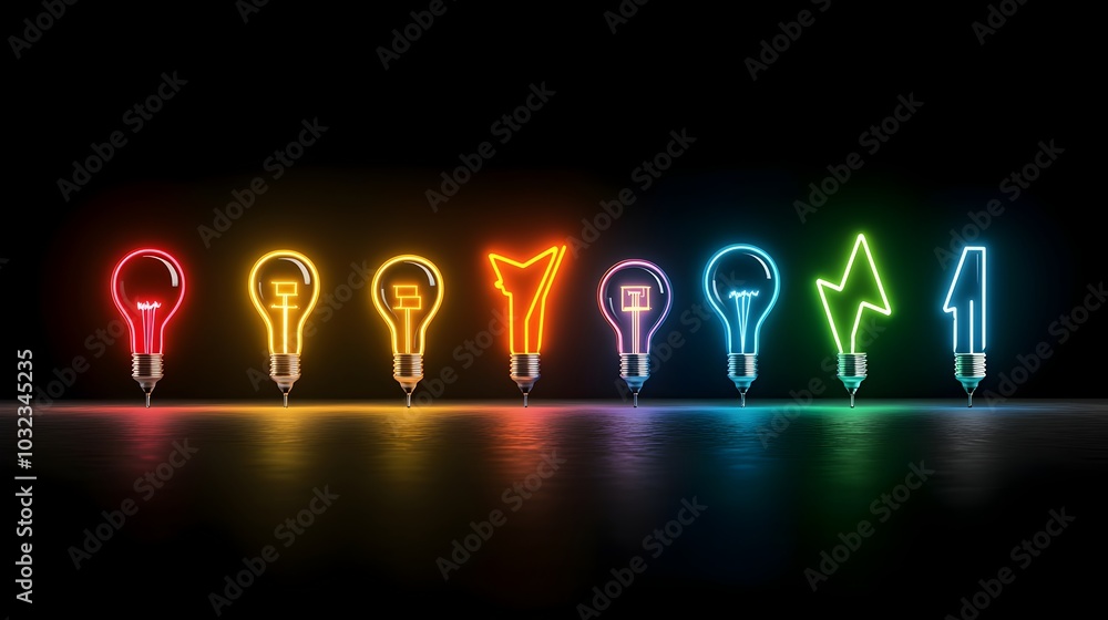 Aufkleber Vibrant electrical arcs in various colors sparking and glowing with intense energy isolated on a transparent background for dramatic electricity effects