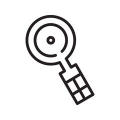 Search icon vector, Magnifying glass search icon.