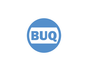 BUQ logo design vector template. BUQ