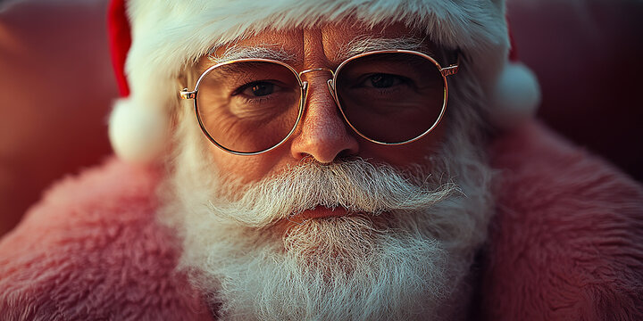 Holiday decorations. Festive Christmas decorations in vibrant colors, New Year celebrations