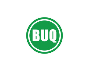BUQ logo design vector template. BUQ